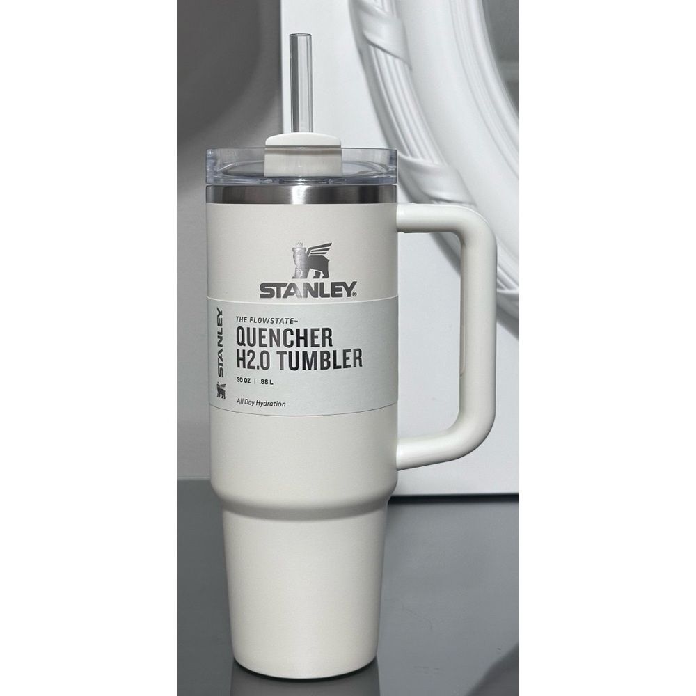 Stanley Quencher H2.0 FlowState Tumbler 30oz, IVORY HINT‎